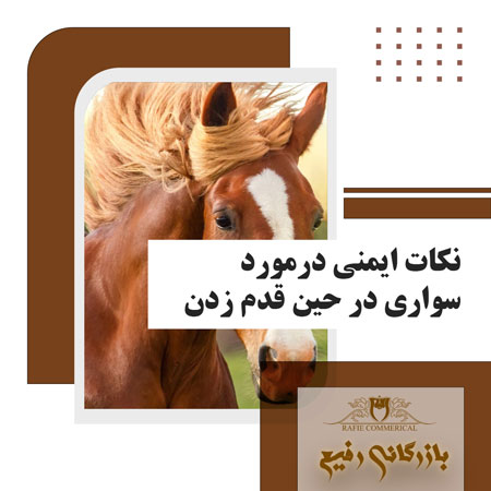 نکات ایمنی درمورد سواری در حین قدم زدن